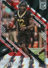 2021 Donruss Elite ⚡️Jamie Newman Red Aspirations Shimmer Lightning #/499 RC