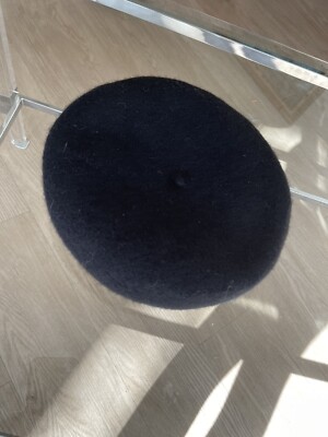Hat Attack Classic Black Wool Beret