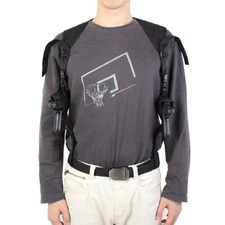 Tactical Underarm Double Draw Shoulder Holster Concealed Carry Dual Pistol Pouch