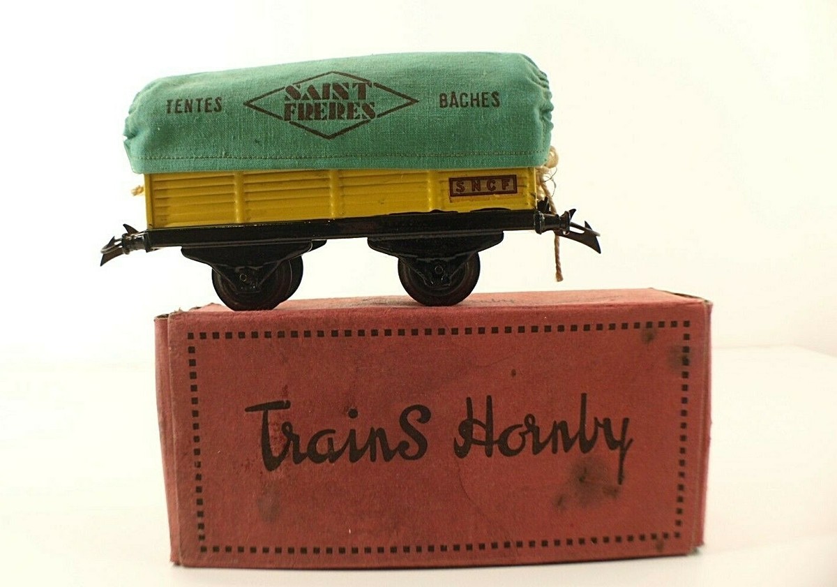 Wagon Hornby Série MARECHAL Frère – Échelle O – Bâché – En Boîte D'origine – Occasion