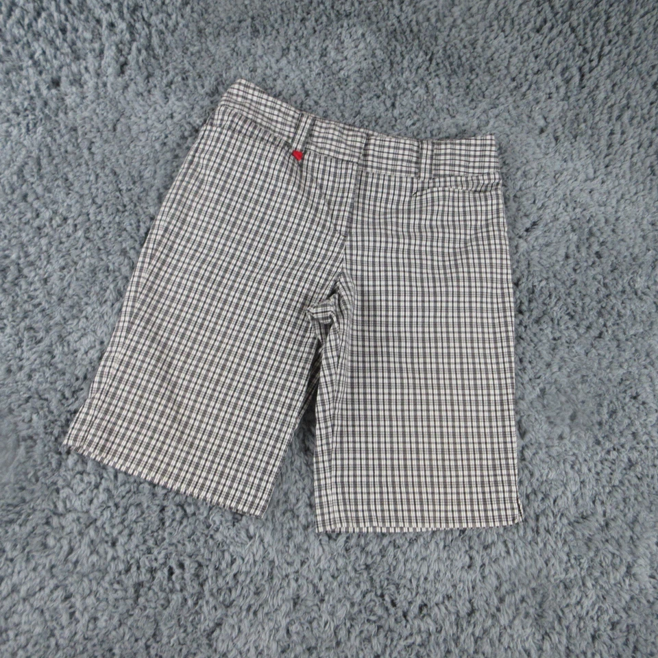 Шорты женские Sport Haley 6 черные белые клетчатые бермудские 30x11* - Изображение 2 из 4