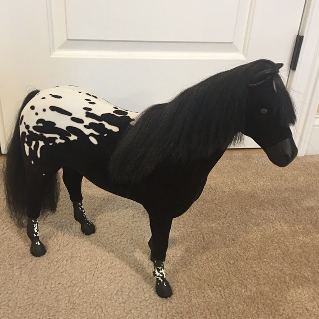 American Girl Doll Kaya Brown White Appaloosa Horse Steps High eBay