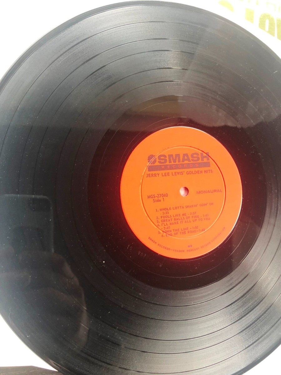 The Golden Hits Of Jerry Lee Lewis -Smash Records -MONO 1964 LP VG
