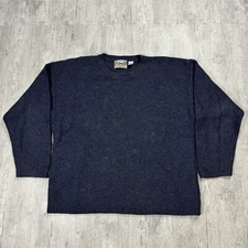 VTG 90S EASTERN MOUNTAIN SPORTS SPECKLED RAGG WOOL PULLOVER SWEATER MENS XL