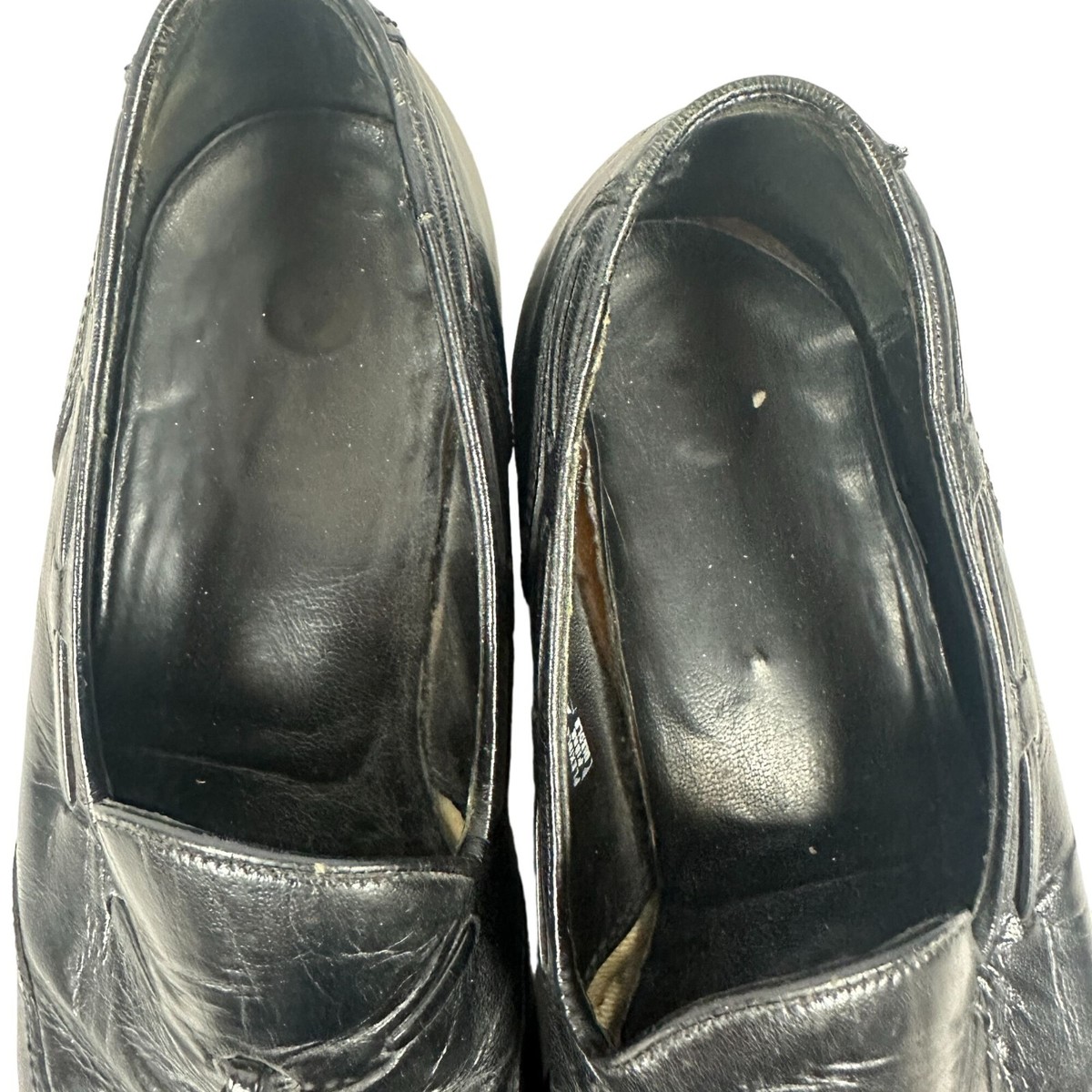 Vintage Florsheim Classic Black Leather Tassel Loafers Vintage Florsheim Black Leather Tassel Loafers 6.5D Men main image 3