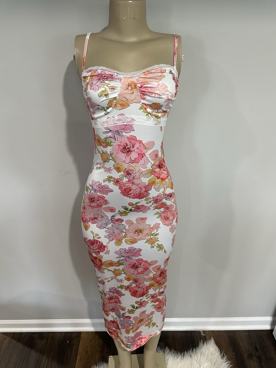 floral bodycon dress long Size xl Women Pink Formal Body Con Maxi Dress New Size:Eu44/Us10 WINTER 26 DRESSY Plus size ADYCE Elegant V-Neck Spaghetti From Angel Women.