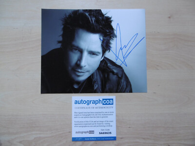 Chris Cornell ''Soundgarden'' Original Autogramm signed 20x25 cm Bild ACOA