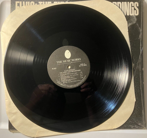 Elvis Presley LP Music Works - First Live Recordings 1983 EX cond cover & vinyl! - Picture 5 of 6