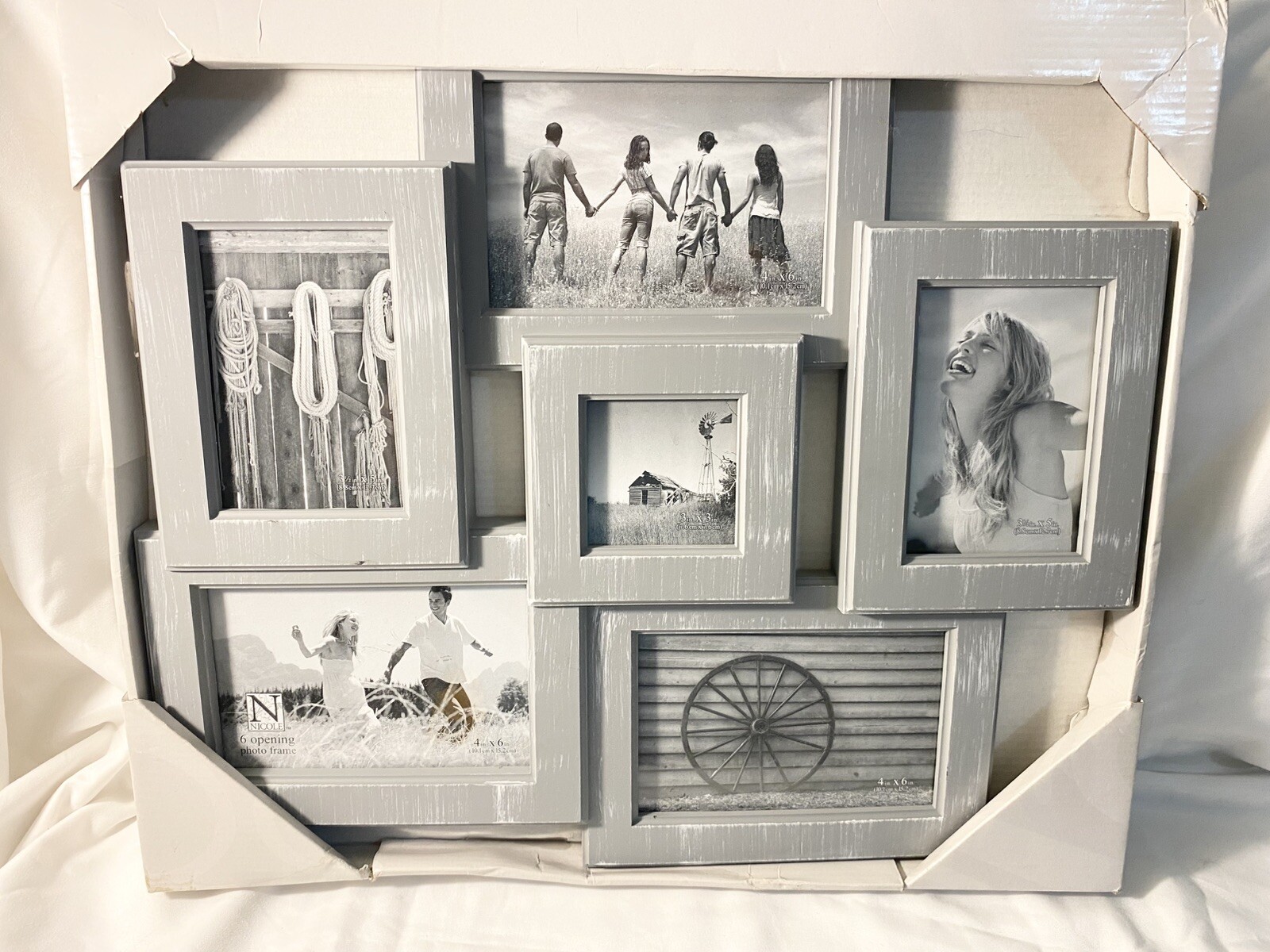 Malden International Designs Gray Cherish Picture Frame Wall Collage