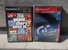 Grand Theft Auto III and Gran Turismo 3 A Spec PlayStation 2 Games Complete