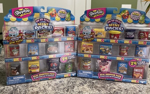 SHOPKINS Oh So Real Mini Shopper packs - Lot of 2 New Retired