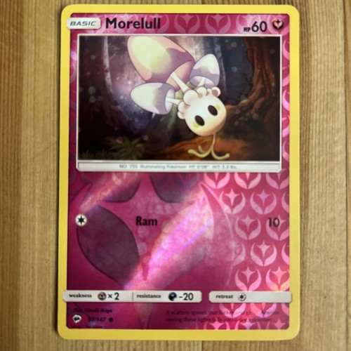 Morelull 97/147 Common Reverse Holo S&M Burning Shadows Pokemon