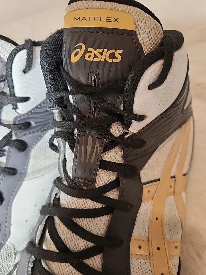 Zapatos ASICS 13 Matflex 7 Senior Lucha Libre Blanco Champagne Streetwear Kicks Foto 2 de 4