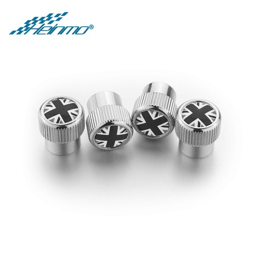 Union Jack Universal Tire Valve Stem Caps Wheel Air Dust Cover For MINI Cooper - Picture 2 of 3