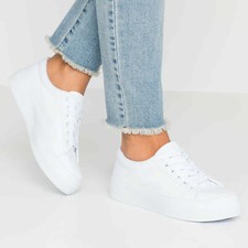 new look white canvas shoes