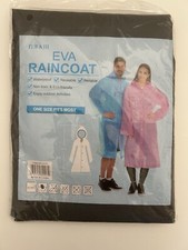 Eva Waterproof Reusable 1 Size Black Raincoat