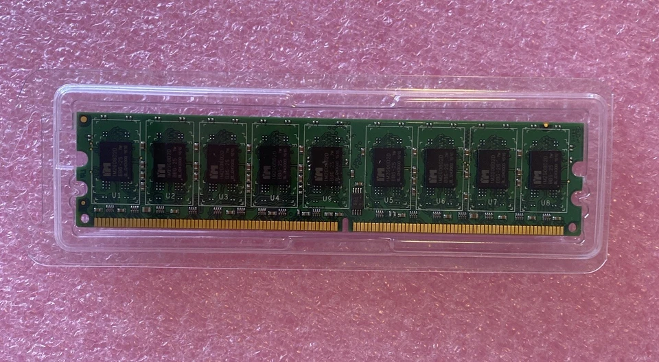 4GB 2Rx8 DDR2 PC2-6400E 800Mhz 18c 256x8 CL6 1.8V 240-Pin ECC UDIMM RAM Memory - Image 2 of 2