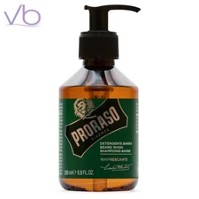 PRORASO Single Blade Refresh Beard, Mustache & Face Wash, 200ml Natural Cleanser