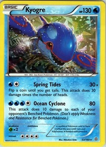 Kyogre 53/160 - Pokemon TCG XY Primal Clash - Cracked Ice Holo Rare (NM)