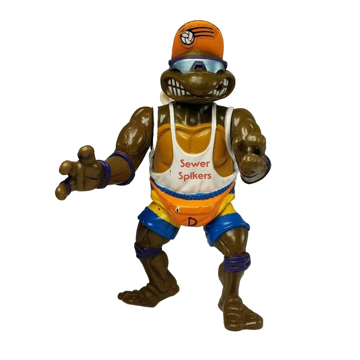 Sewer Spikers Donatello Volleyball With Water Backpack Action