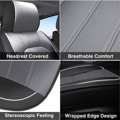 For Honda CR-V CRV 5 Seat Full Set Car Seat Covers Leather Front Rear Protectors - Picture 80 of 142