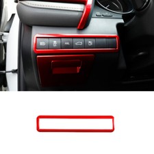 Cubierta del marco de control del interruptor de faros 1 pieza para Toyota Camry 2018-2023 rojo brillante