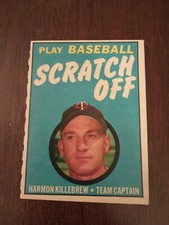 1970 Topps Scratch-Off (Harmon Killebrew) (NRMT)