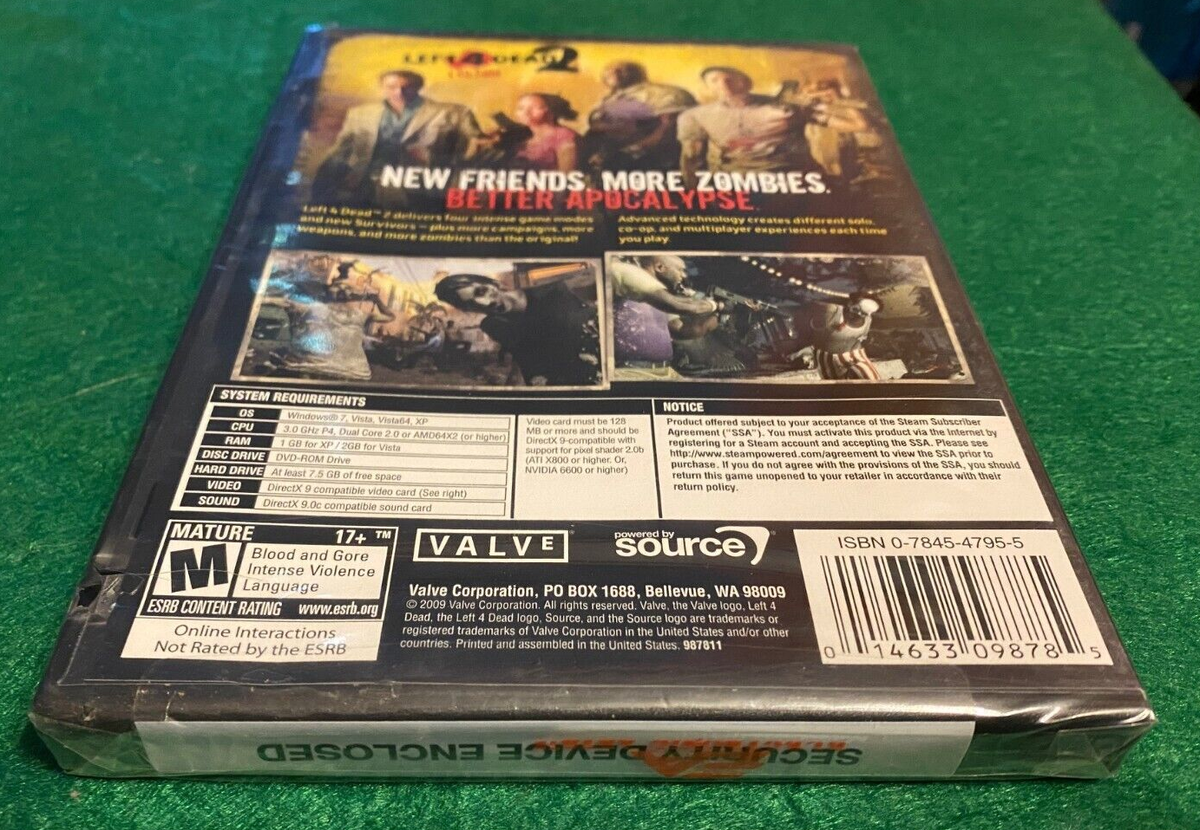 Left 4 Dead 2 (PC, 2009) for sale online | eBay