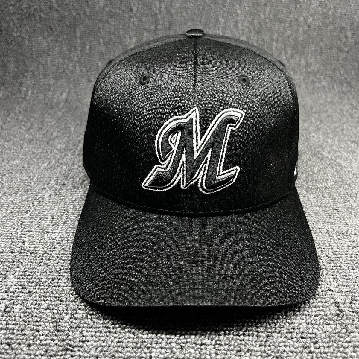 '47 Brand Black Baseball Cap with Stylized M Logo Adjustable