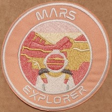 Mars Explorer embroidered Iron on patch space exploration