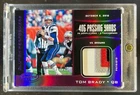 2017 Panini Certified Tom Brady Clutch Performers Patch Mirror Purple #10/10