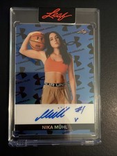 Nika Muhl Leaf Under Armour Auto 16/75 Autograph UConn Seattle Storm WNBA