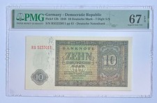 East Germany DDR | 10 Deutsche Mark 1948 | Pick 12b | PMG 67 EPQ Superb Gem UNC