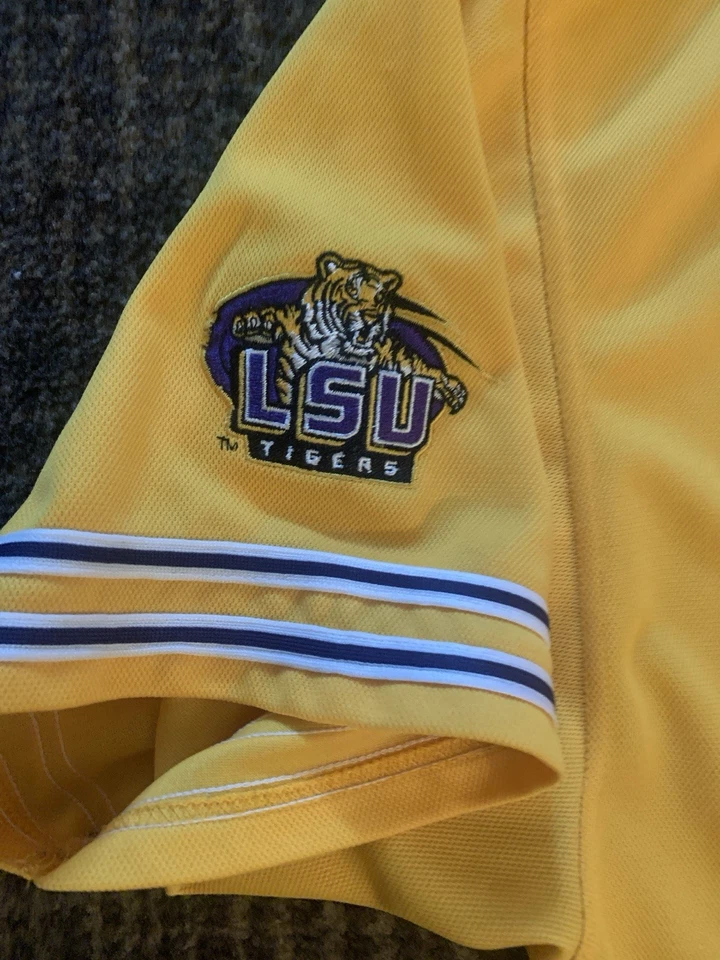 Camiseta deportiva de béisbol vintage Starter LSU TIGERS con escritura cosida XL Louisiana State Foto 4 de 4