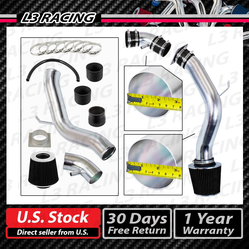 BLACK COLD AIR INDUCTION INTAKE+DRY FILTER For 02-06 Nissan Altima Sedan 2.5L L4
