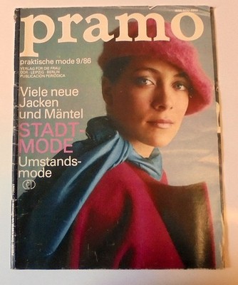 Pramo. Praktische Mode Heft 9 / 1986 . DDR Mode-Zeitschrift