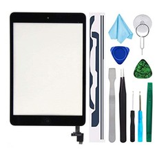 Black Digitizer Repair Kit for iPad mini 1 2 A1432 A1489 Touch Screen Digitiz...