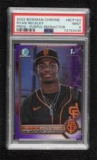2022 Bowman Chrome Prospects Purple Refractor 5/250 Ryan Reckley PSA 9 MINT 15wb
