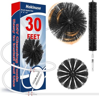 HOKLNUSE Dryer Vent Cleaner Kit Ducts Cleaning Kit for Dryer Air Duct HVAC Ve...