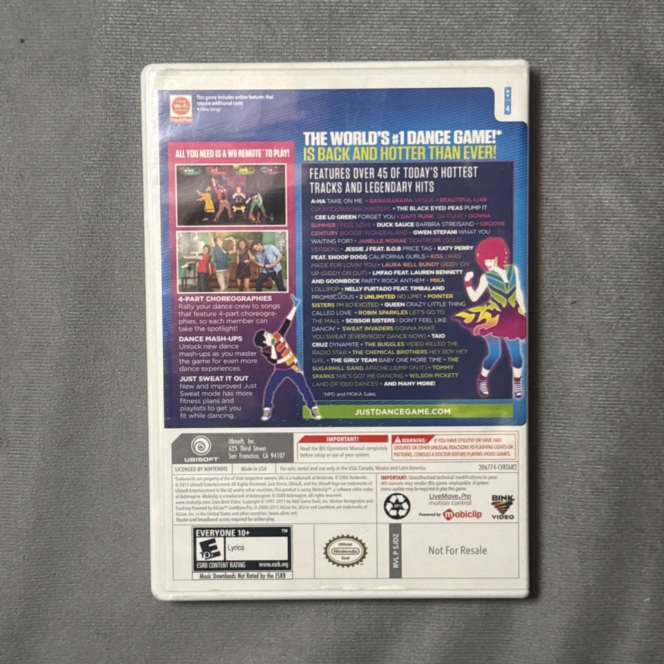 Just Dance 3 & 4 (Nintendo Wii) Bundle CIB Complete with Manual Tested - Image 4 of 4