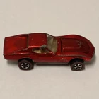 1968 Hot Wheels Redline Custom Corvette in USA Red w/ White Interior*** NICE ***