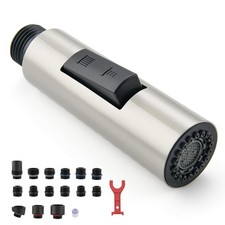 Metal Kitchen Faucet Head Replacement, 2-Mode Pull Down Kitchen Faucet Spray ...