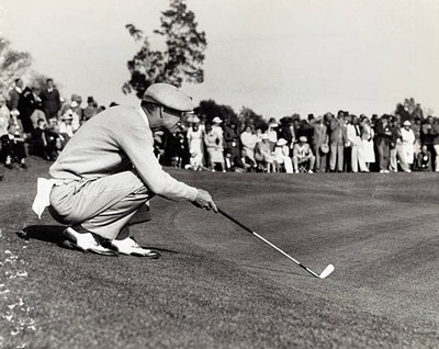 Byron Nelson young Reading PA professional who maintained his lead- Old Photo