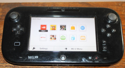Nintendo Wii U Replacement Black Gamepad WUP-010(USA) Only - Works