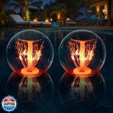 LENONE Floating Pool Lights, Waterproof Fireworks Solar Pool Ligh