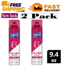 New Suave Professionals Flexible Control Finishing Hair Spray, 9.4 oz Pack of 2