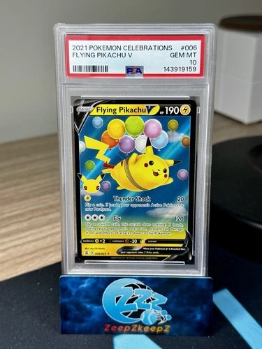 FLYING PIKACHU V 006/025 - CELEBRATIONS 25TH ANNIVERSARY HOLO PSA 10 GEM MINT