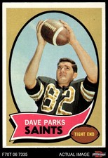 1970 Topps #74 Dave Parks Saints Texas Tech 6 - EX/MT
