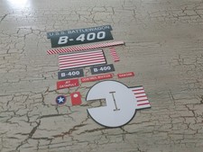 DELUXE READING BATTLEWAGON B-400 BATTLESHIP STICKER SET