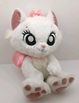 Disney Parks Aristocats Marie Kitty Cat Big Feet 15  Stuffed Animal Toy White